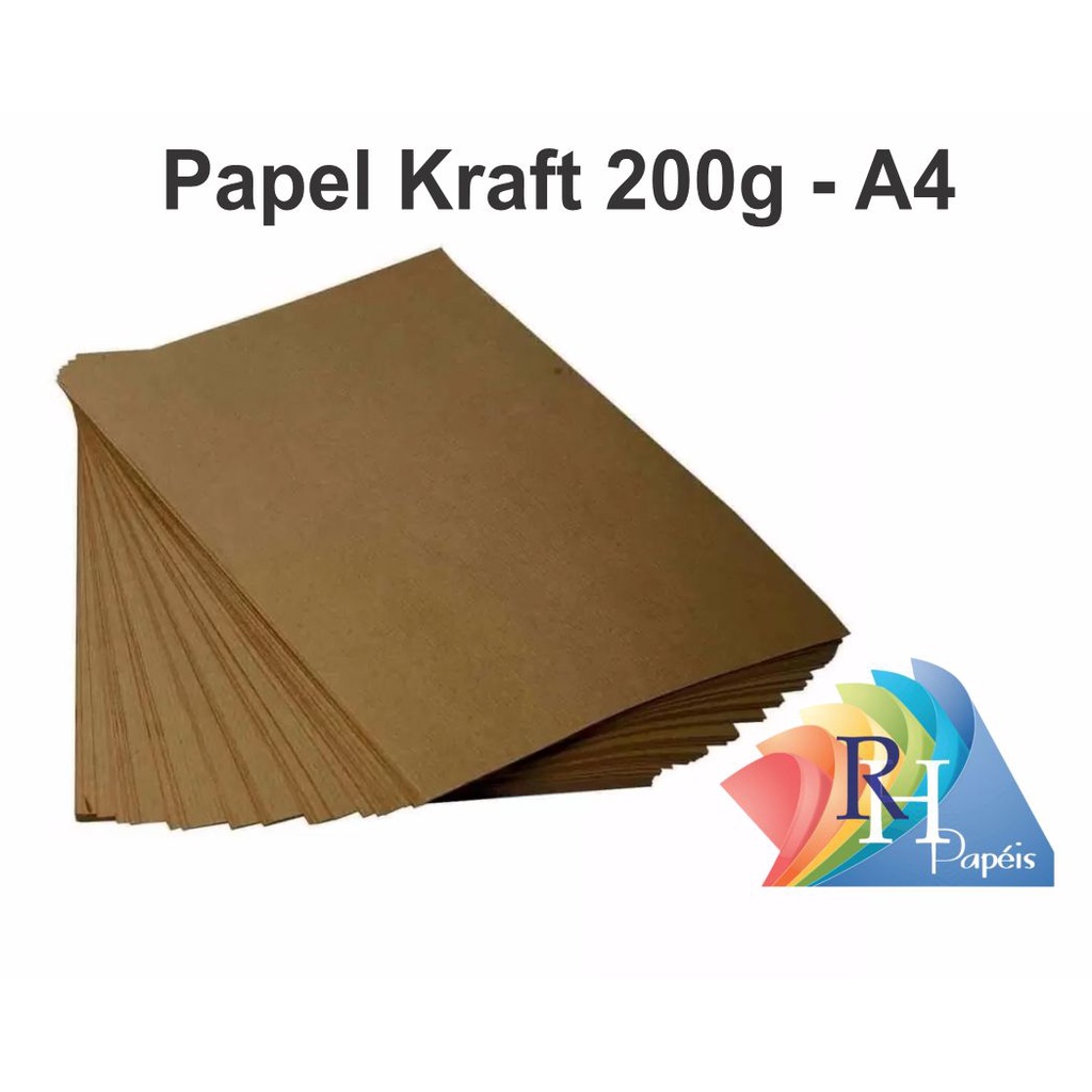 Papel Kraft 200g A4 - 108 Folhas