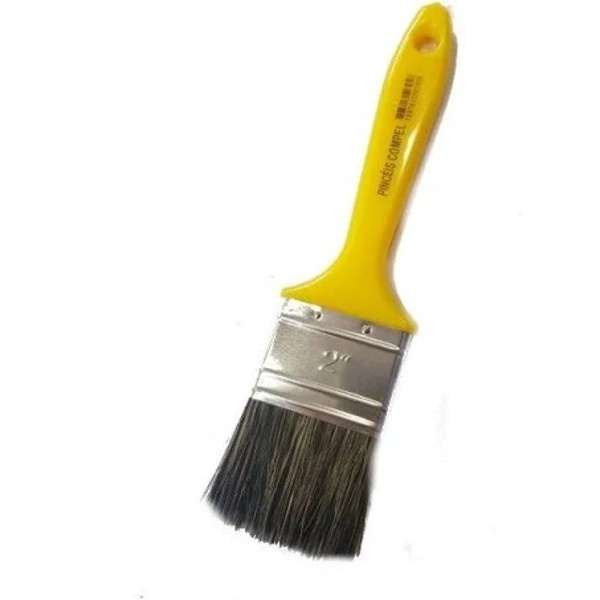 Trincha Pincel 2 polegadas (5cm) Para tinta Esmalte-Compel | Shopee Brasil