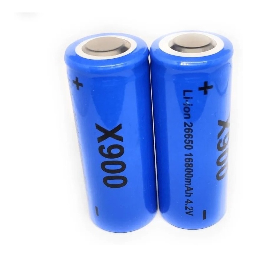 Bateria de Lanterna Tática X900 T9 P90 LION 26650 9800 MHA