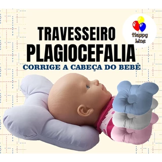 Travesseiro que evita cabeça chata em bebes (cabeça amassada) Evita e Corrige travesseiro Modelador em Oferta na Shopee