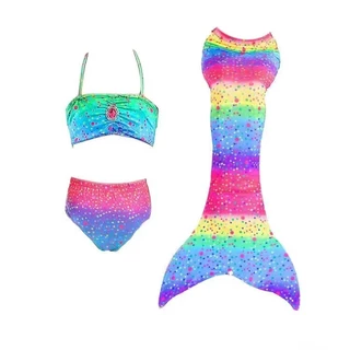 Traje De Banho De 2 A 8 Anos De Idade Rabo De Peixe De Beleza Confortável fashion