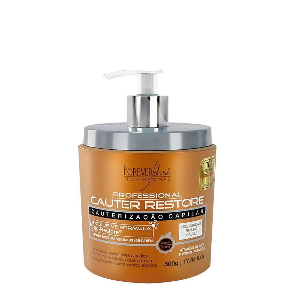 Forever Liss Cauterização Capilar Cauter Restore 500g Reconstrução E