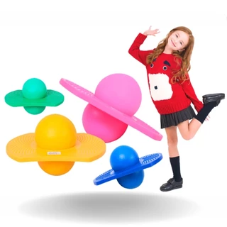 Bola De Equilíbrio Inflável Jump Plataforma Salto Isometria Brinquedo Pilates Yoga Pogo bol