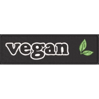 Patch bordado tarjeta vegan termocolante