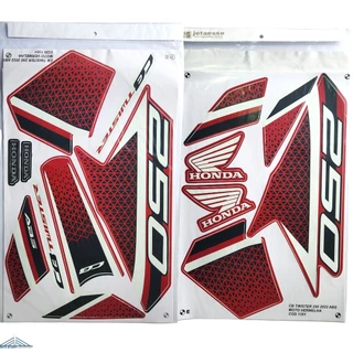 Adesivos Cb twister 250 2022 vermelha abs