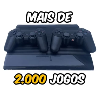 Playstation 3 Ps3 com 2000 jogos + 2 controles