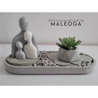 Conjunto Decorativo Centro De Mesa Family Maleoga
