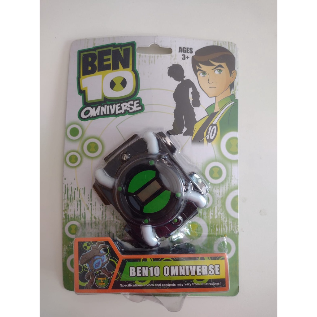 Relógio Horas Digital Ben10 Com Luz E Som Omnitrix Omniverse