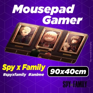 Mouse Pad Gamer Personalizado - Spy x Family - Anime - 90x40cm