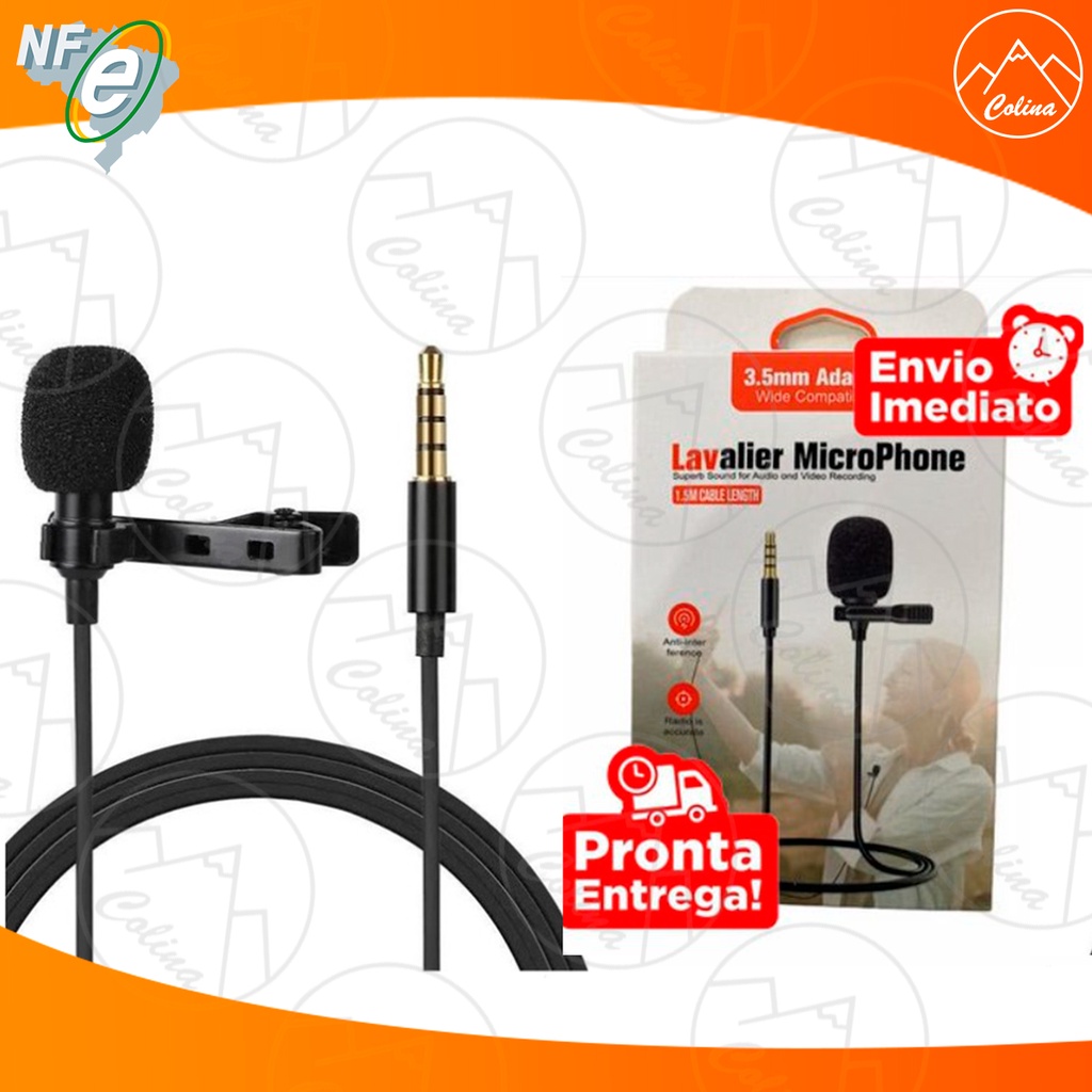 Microfone Lapela P3 Profissional