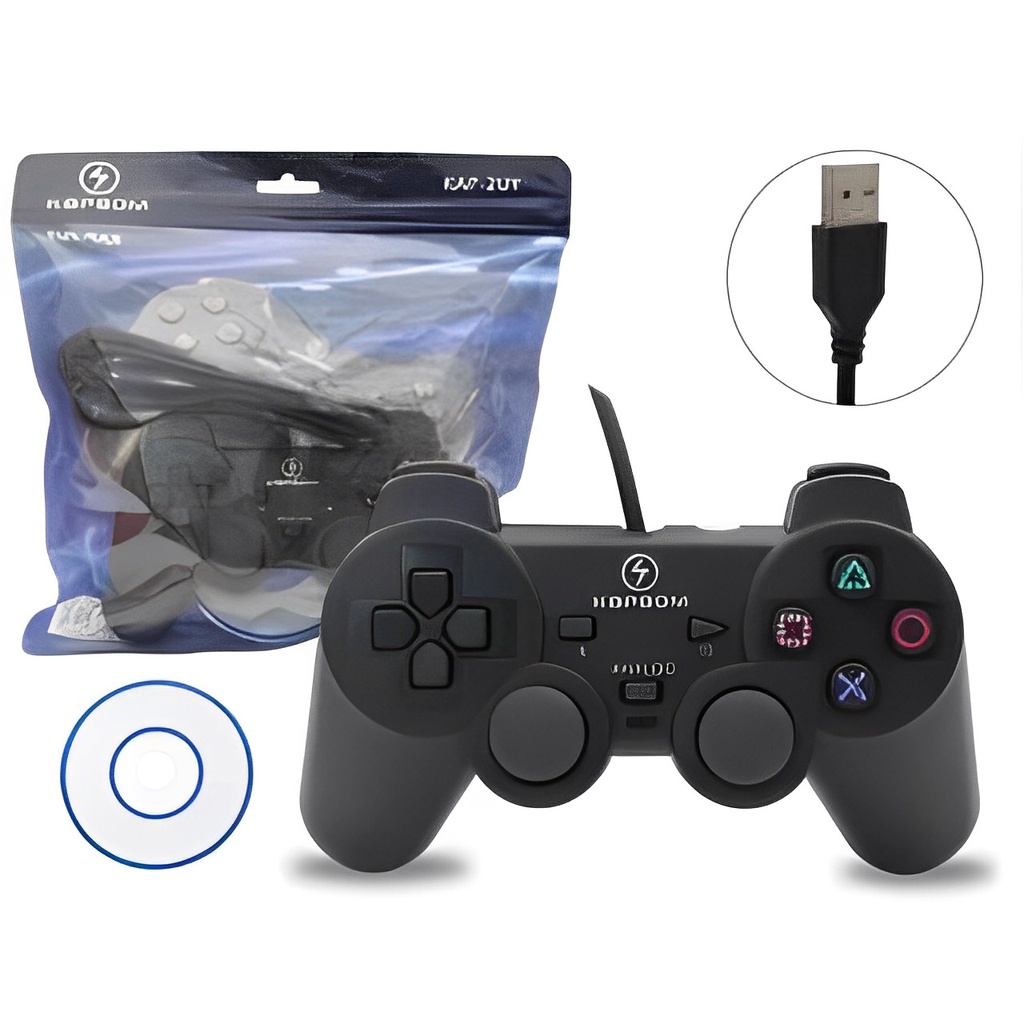 Controle joystick USB games retro computador PS2 Raspberry KAP-2UY