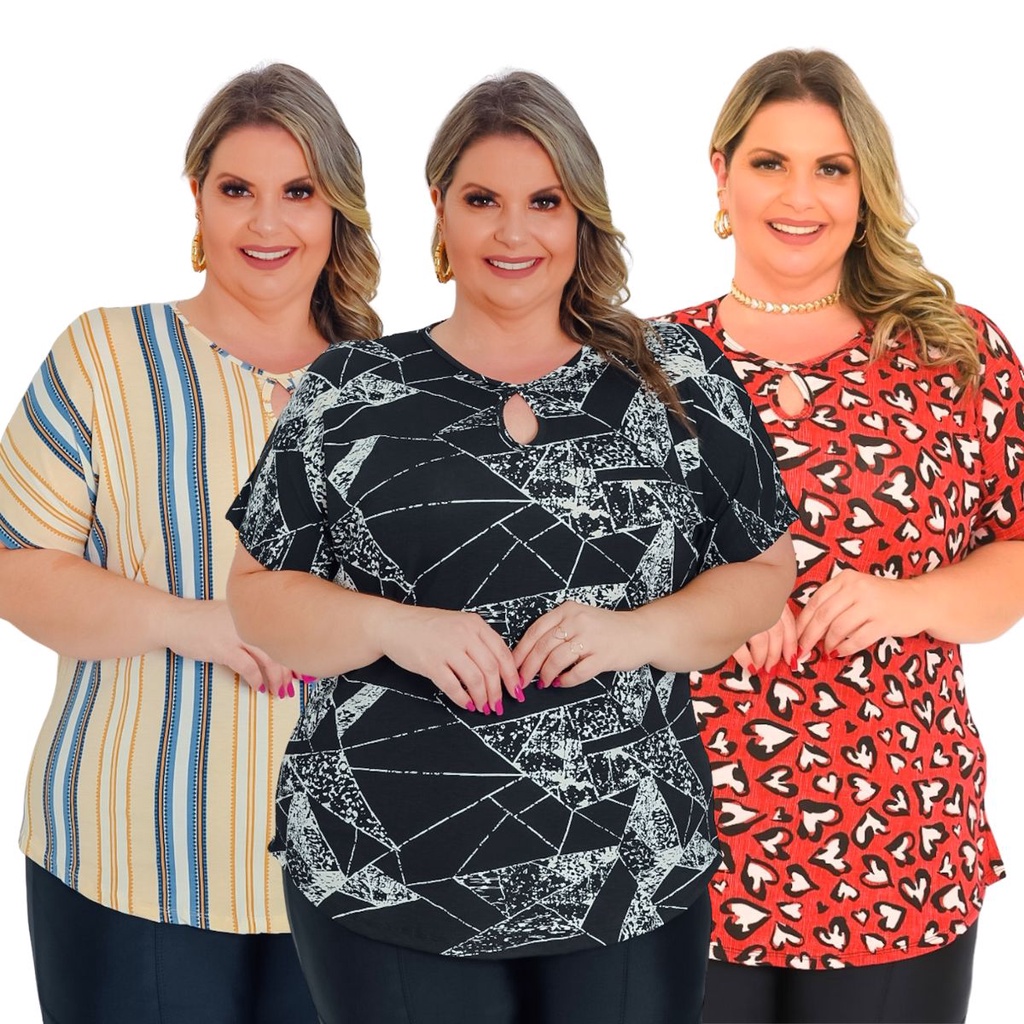 Blusa Blusinha Camiseta Feminina Plus Size Evangelica Verão Senhora Podrinha Promoção