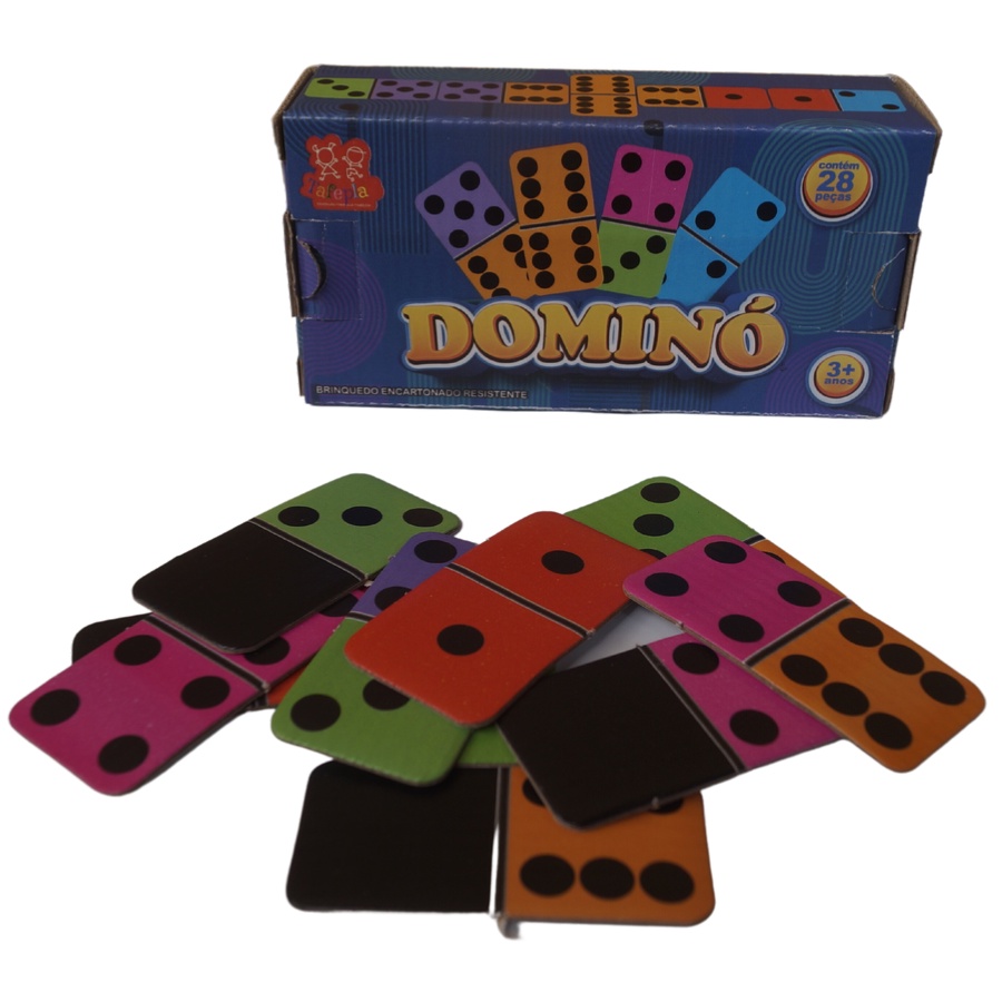 Kit Com 10 Jogos De Domino Infantil 28 Unidades