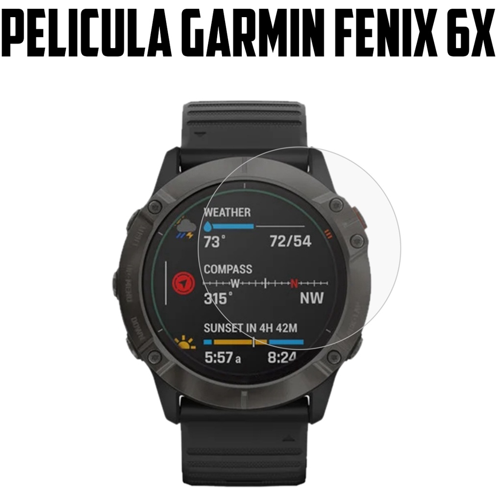 Película para Garmin Fenix 6x 6x Pro 6x Saphire de vidro temperado Proteção de Tela