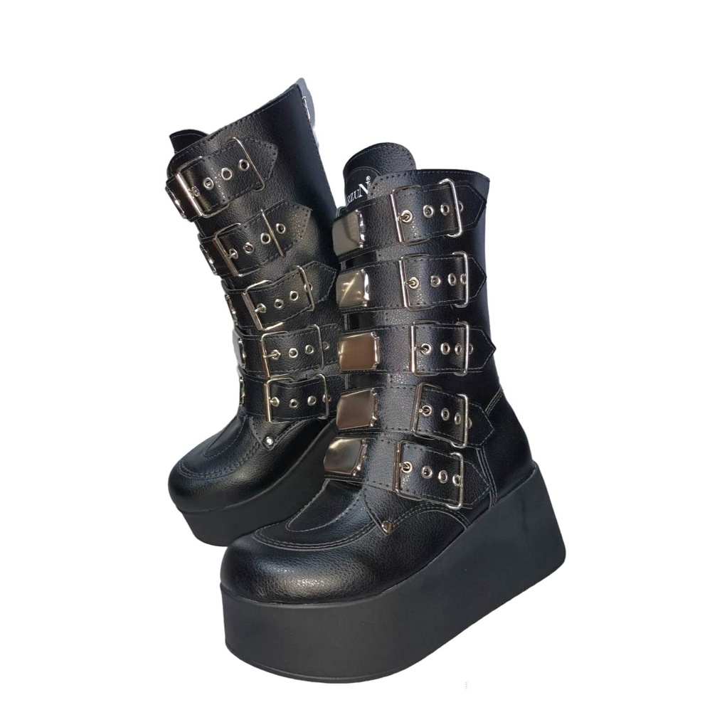 Coturno Feminino Gotico Rock | Shopee Brasil