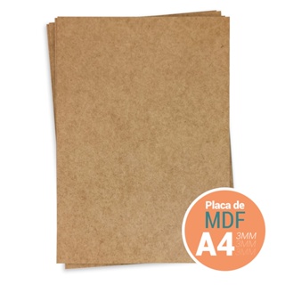 Kit 50 Chapas Mdf Cru A4 20x30 Cm Placas Artesanato Quadros