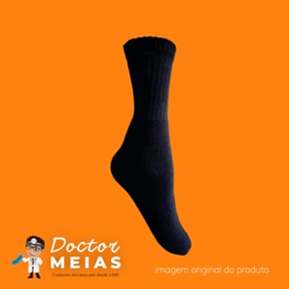 Meias Esporte Cano Alto/Médio Kit 6 Pares Atoalhada.