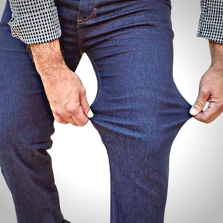 Calca Jeans calças masculinas Tradicional Rodeio Country com Elastano Lycra envio imediato