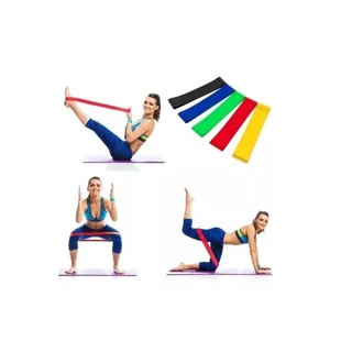 Kit 5 Faixas Elásticas Exercícios 5 Níveis Treino Em Casa Pronta Entrega