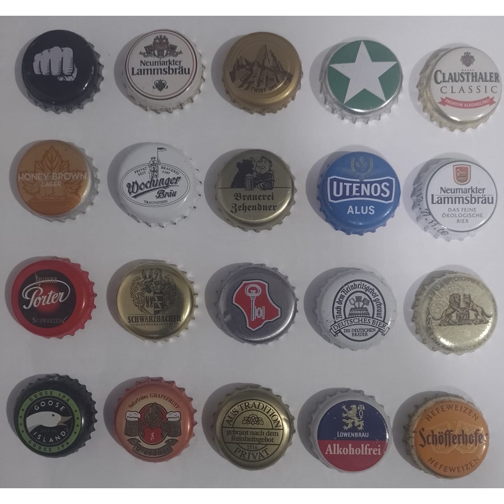 20 Tampinhas De Cerveja Selecionadas | Shopee Brasil