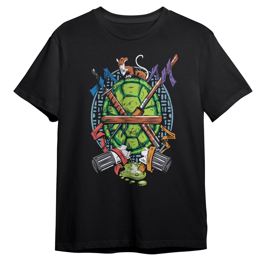 Camiseta Tartarugas Ninja Casco Blusa Camisa Geek Nerd