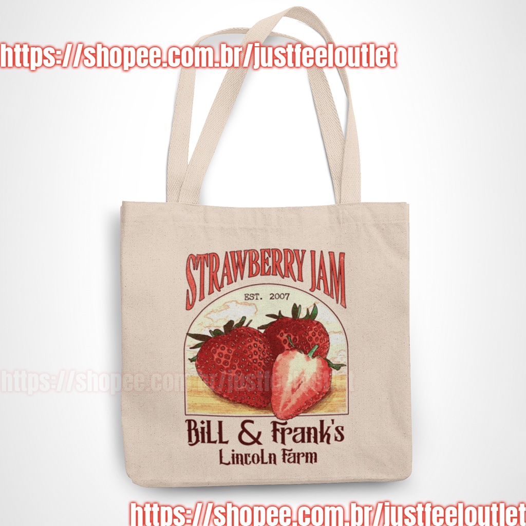 Bolsa Sacola Ecobag Strawberry Jam Bill E Frank Morangos