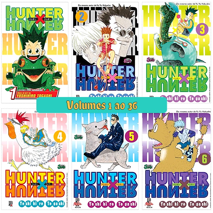 Mangá Hunter X Hunter Anime (Novo - Lacrado) Volumes 1,2,3,4,5,6,7