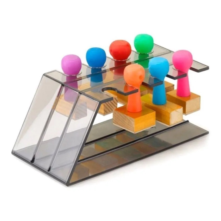 Porta Carimbo Suporte Organizador Para 8 Carimbos - Prático | Shopee Brasil
