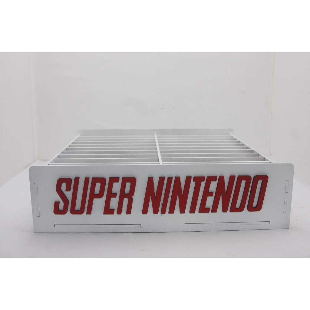 Caixa porta fitas super Nintendo mdf com pintura branca
