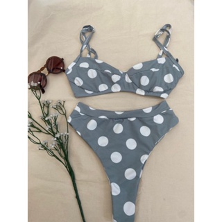 Biquini meia taca SEM bojo bolinha hot pants cintura alta estampado