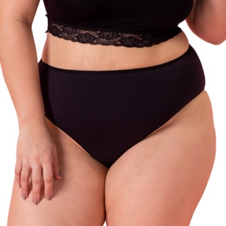 kit 10 Calcinha Plus Size de Algodão Tanga Alta Cós Alto Atacado promoção 508