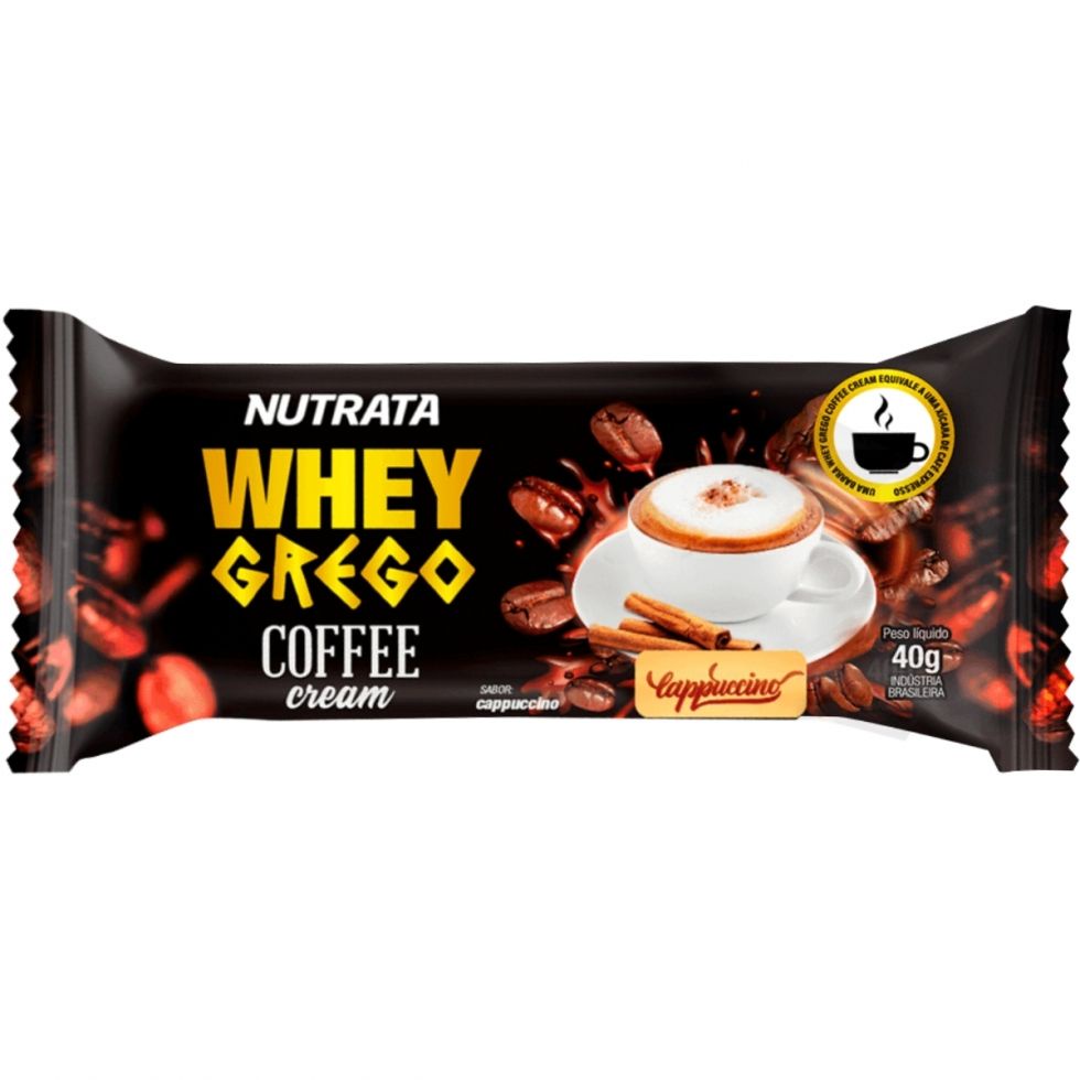 Whey Grego Bar (40g) – Nutrata – Capuccino