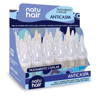 Kit 12 Ampolas de Tratamento Capilar Anticaspa Natuhair 10ml - CONTÉM 12 UNIDADES