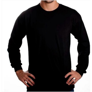 Blusa Manga Longa Masculina Preta Com Zíper Holyfit