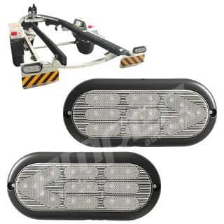 Par Lanterna LED Carreta Carretinha Reboque Jet Barco Cristal Meia Luz Pisca Freio