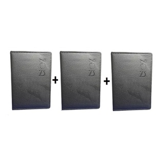 Combo  3 unidades AGENDAS brochura tipo couro 2023 Preto 21cm x 14 cm