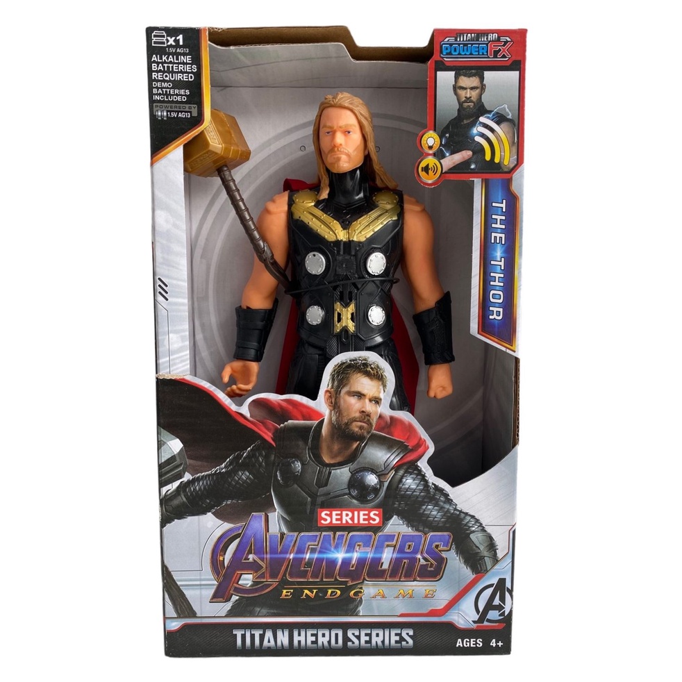 Boneco Thor 30-Cm Articulado Com Som e Luz Brinquedo | Shopee Brasil
