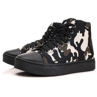 Tenis cano alto camuflado Moda Urbana