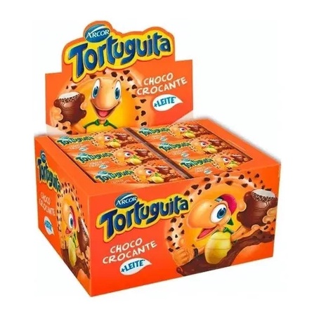 Caixa Tortuguitas Chocolate Chocrocante - 24 Unidades Arcor | Shopee Brasil