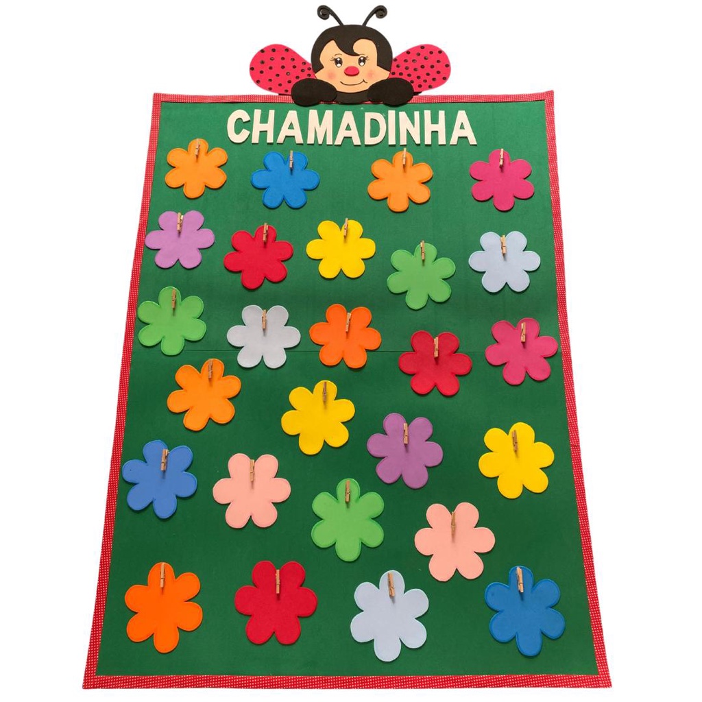 Painel Chamadinha Joaninha Em Eva Para Decora O Escolar Shopee Brasil