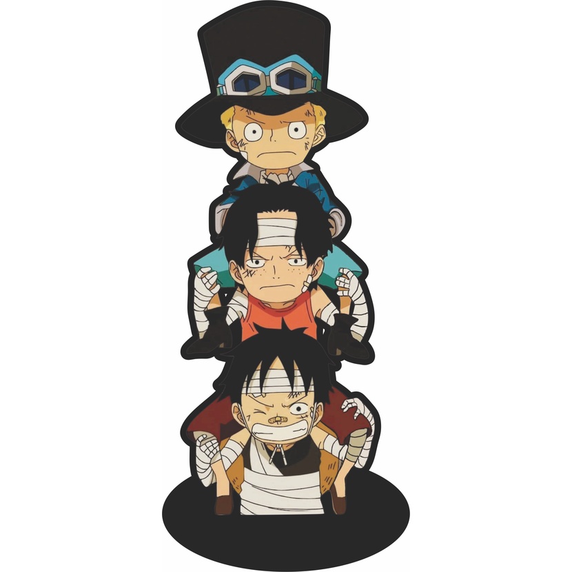 Almofada One Piece Chapéu De Palha Ace Sabo Attack Presente