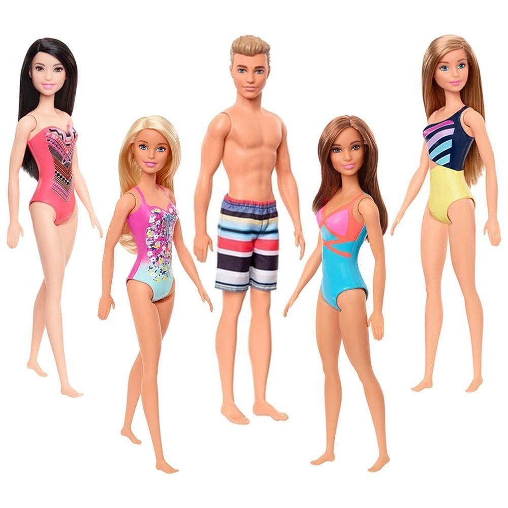 Boneca Barbie Fashion Praia Roupa Laranja Mattel DWJ99 HDC49