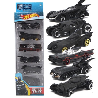 6pçs/Conjunto Batmobile Patrulha Vingadores Batman Modelo De Carro De De Brinquedos Infantil(plástico)