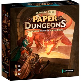 Paper Dungeons Jogo De Tabuleiro Português Meeplebr