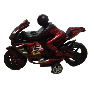 Kit / conjunto com 4 motos de brinquedo infantil de plástico com motor à  fricção pull back para crianças moto de brinquedo vermelha amarelo preta ou  cinza