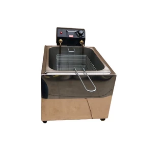 Fritadeira elétrica 8 litros 1 cuba em aço inox profissional OFERTA