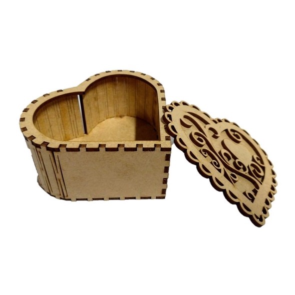 45 Caixas Coração Bombom Pequena Mdf - Dia Das Mães