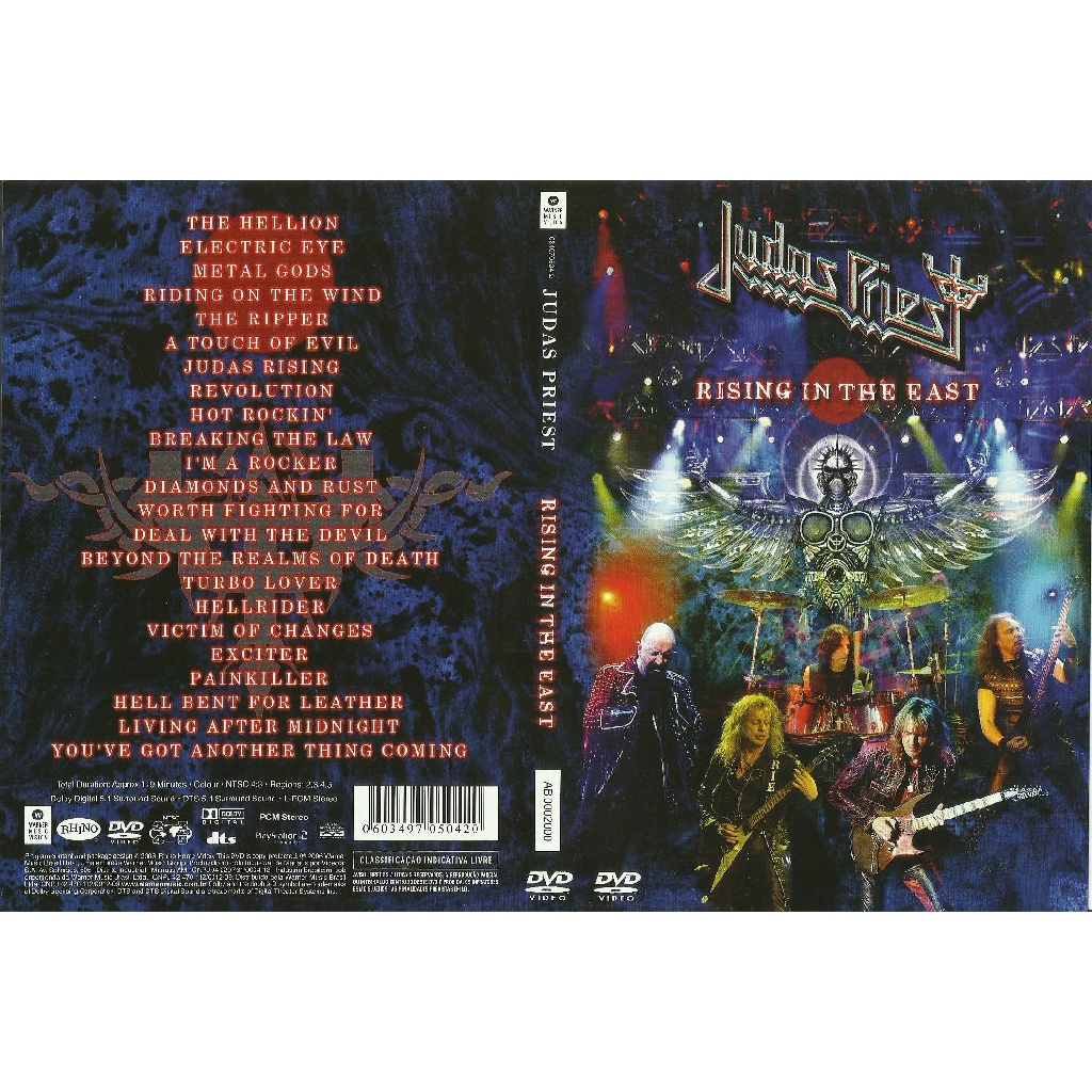 Dvd Judas Priest Rising In The East Shopee Brasil 