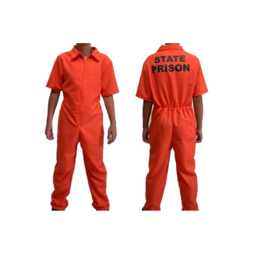 Fantasia de Presidiário - Prisão - Adulto e Infantil - Macacão