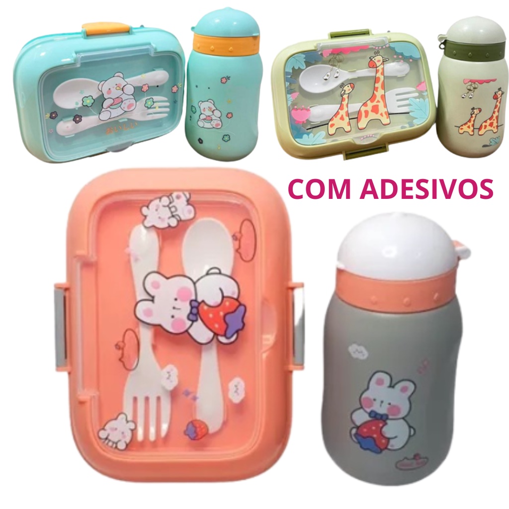 Lancheira Infantil Com Garrafa My Little Pony Personagens Claro